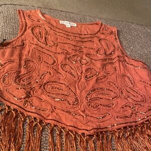 Idyllwind Terracotta Top with Embroidery